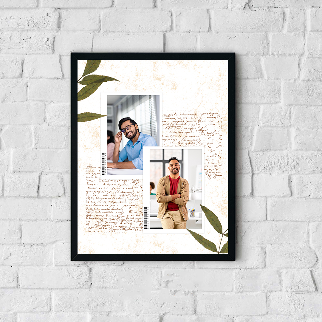 Simple Elegance Dual Photo Frame