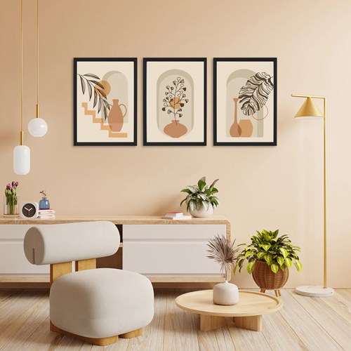 Wall Modern Art Framed Set Of 3