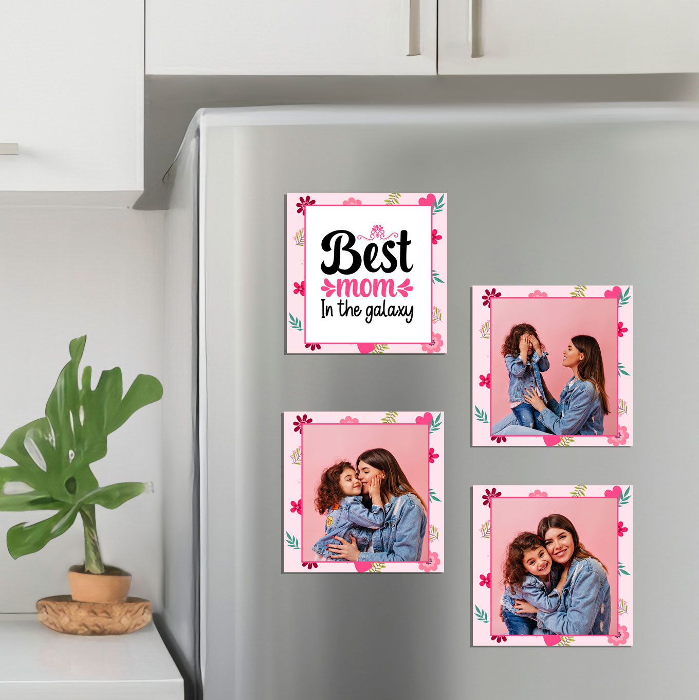 Best Mom in the Galaxy – Personalized Fridge Magnet Set